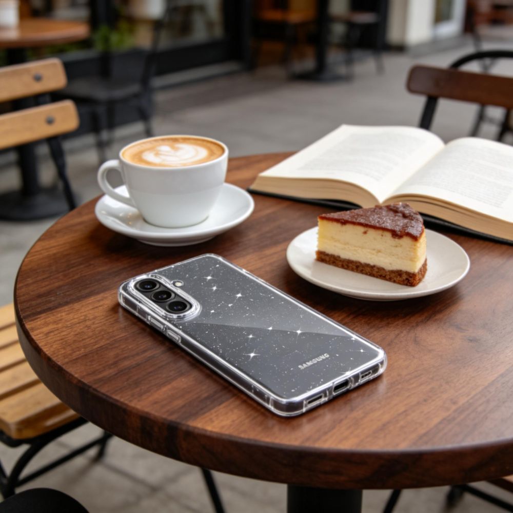 Tech-Protect FlexAir dėklas, skirtas Samsung Galaxy A36 / A37 5G - Skaidrus blizgesys -- Samsung Galaxy A36 5G / Samsung...