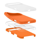 Spigen Silicone Fit Mag MagSafe dėklas iPhone 17 Pro Max - oranžinis -- iPhone 17 Pro Max