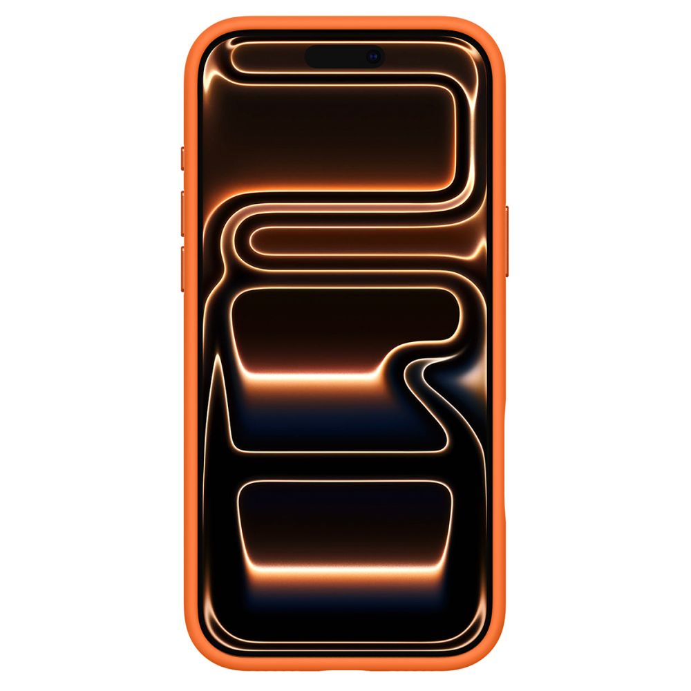 Spigen Silicone Fit Mag MagSafe dėklas iPhone 17 Pro Max - oranžinis -- iPhone 17 Pro Max
