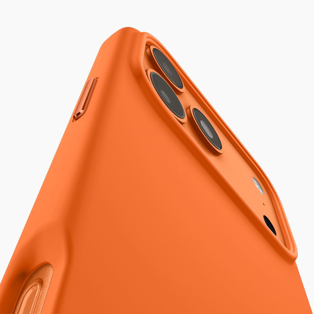 Spigen Silicone Fit Mag MagSafe dėklas iPhone 17 Pro Max - oranžinis -- iPhone 17 Pro Max