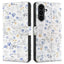Tech-Protect Wallet dėklas, skirtas Samsung Galaxy A57 5G - Colorful Flowers -- Samsung Galaxy A57