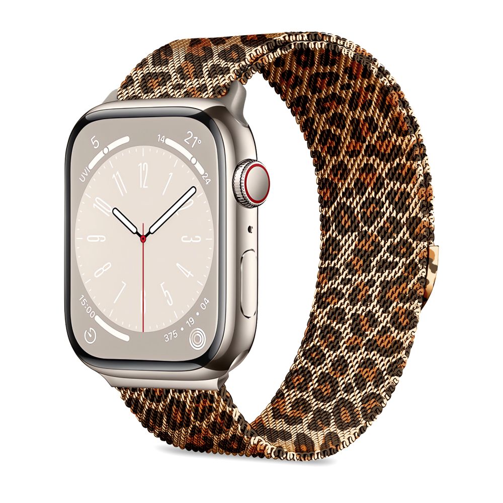 Tech-Protect Lamano dirželis Apple Watch 40 / 41 / 42 mm - ruda ir juoda -- Apple Watch 40