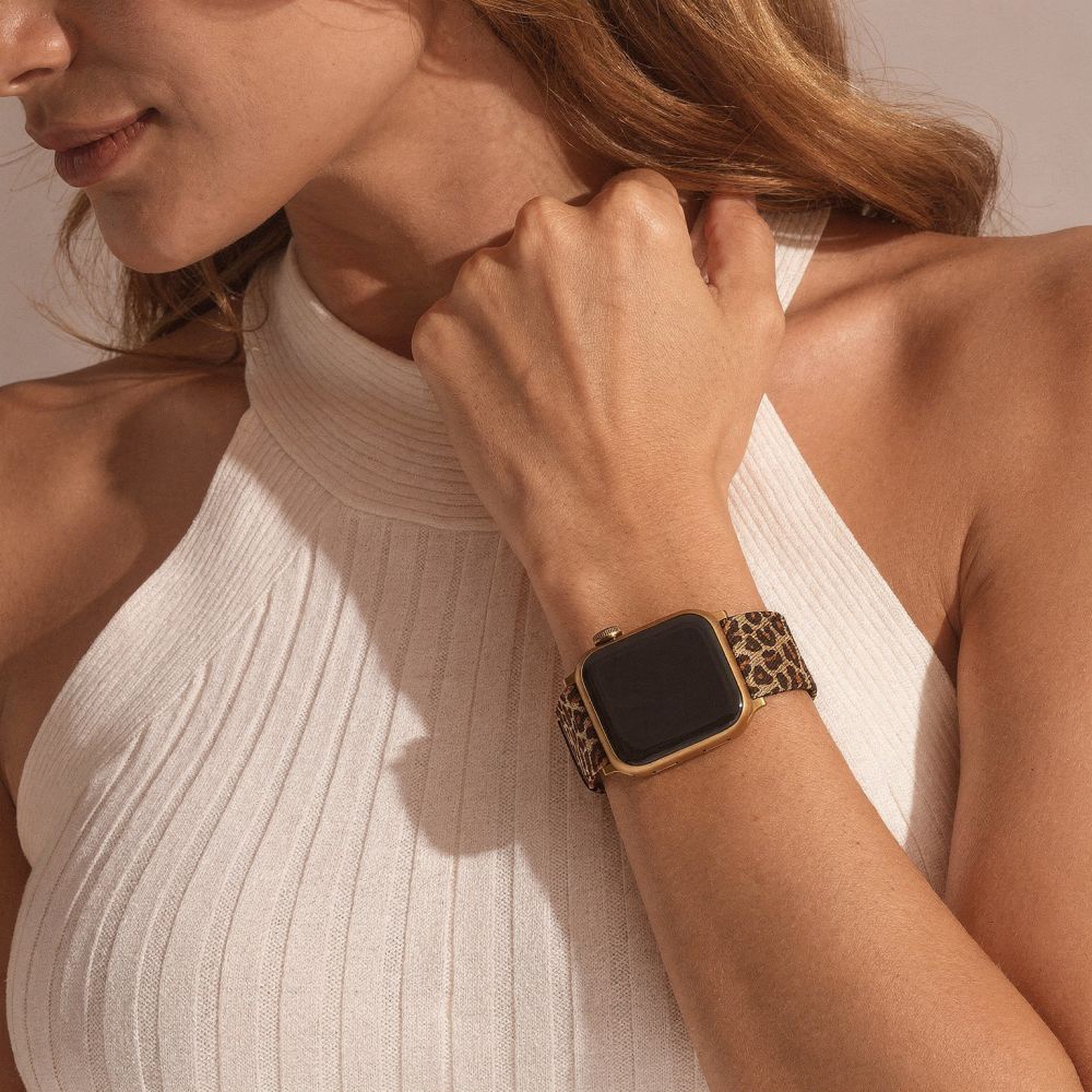 Tech-Protect Lamano dirželis Apple Watch 40 / 41 / 42 mm - ruda ir juoda -- Apple Watch 40