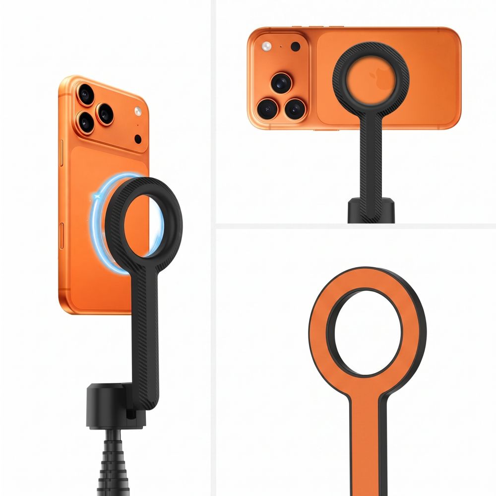 Tech-Protect L10S Bluetooth Selfie Lazdelė Trikojis – Juoda ir Oranžinė -- Selfie Sticks & Tripods