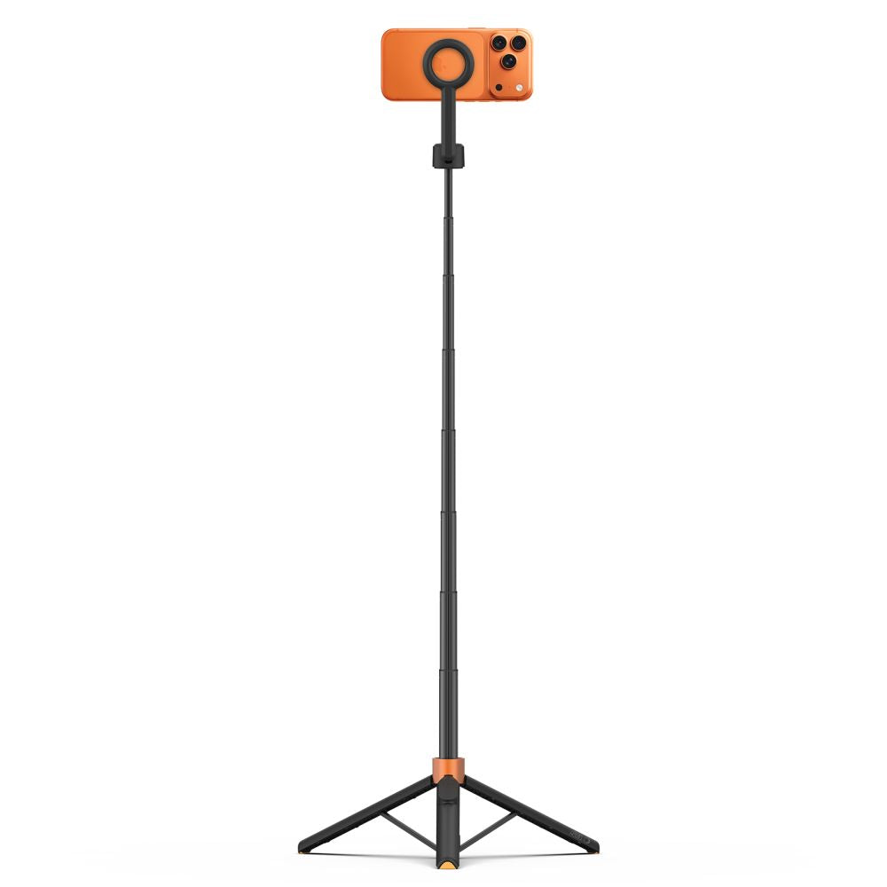 Tech-Protect L10S Bluetooth Selfie Lazdelė Trikojis – Juoda ir Oranžinė -- Selfie Sticks & Tripods