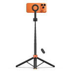 Tech-Protect L10S Bluetooth Selfie Lazdelė Trikojis – Juoda ir Oranžinė -- Selfie Sticks & Tripods
