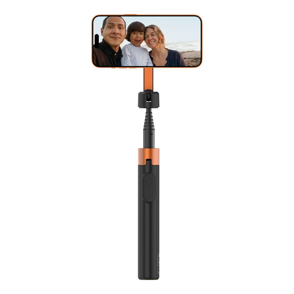 Tech-Protect L10S Bluetooth Selfie Lazdelė Trikojis – Juoda ir Oranžinė -- Selfie Sticks & Tripods