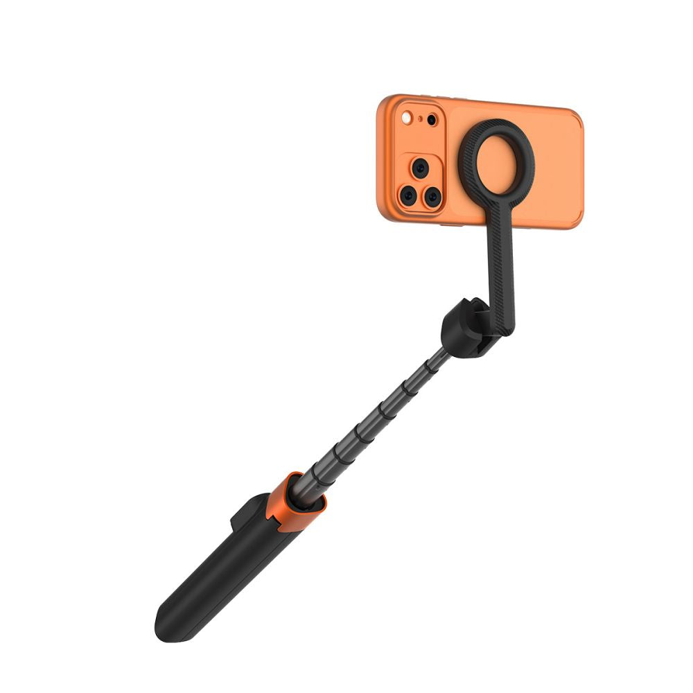 Tech-Protect L10S Bluetooth Selfie Lazdelė Trikojis – Juoda ir Oranžinė -- Selfie Sticks & Tripods