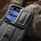Tech-Protect Kevlar Cam+ dėklas, skirtas Samsung Galaxy S26 Ultra - Black -- Samsung Galaxy S26 Ultra