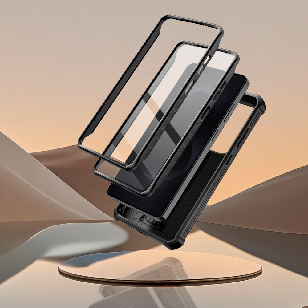 Tech-Protect Kevlar Cam+ dėklas, skirtas Samsung Galaxy S26 Ultra - Black -- Samsung Galaxy S26 Ultra