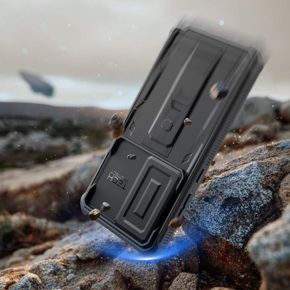 Tech-Protect Kevlar Cam+ dėklas, skirtas Samsung Galaxy S26 Ultra - Black -- Samsung Galaxy S26 Ultra