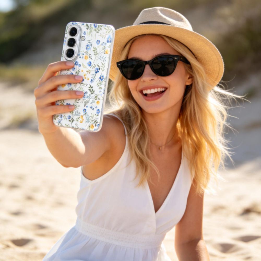 Tech-Protect FlexAir dėklas, skirtas Samsung Galaxy A57 5G - Multicolor Flowers -- Samsung Galaxy A57 5G