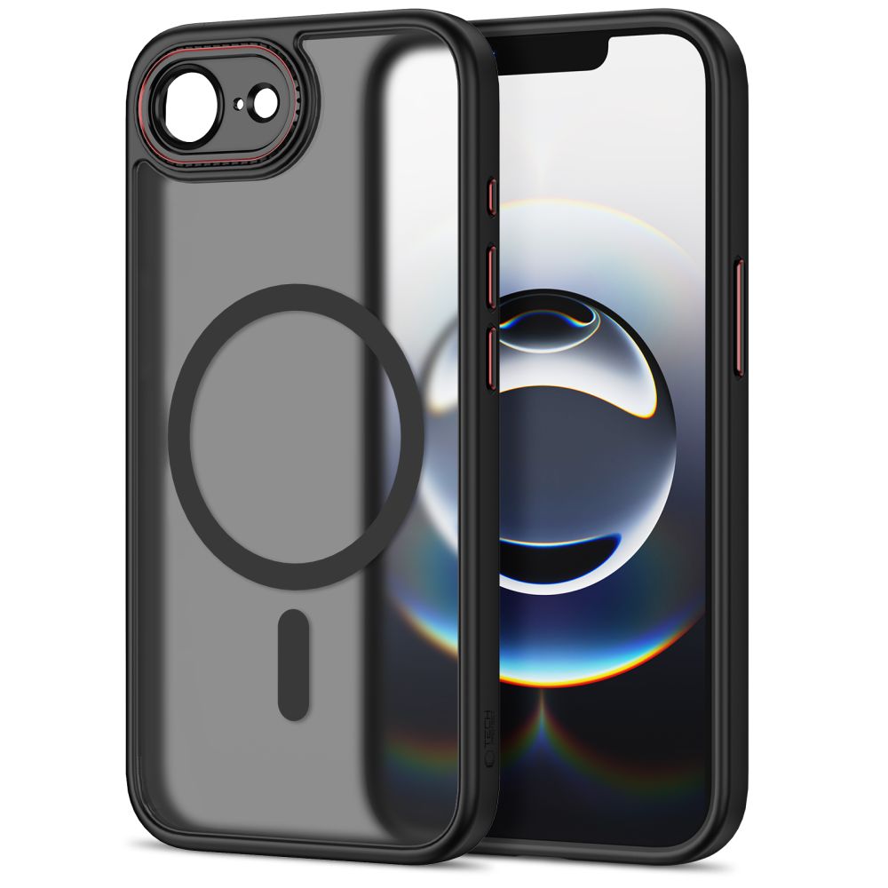 Tech-Protect MagCam dėklas, skirtas iPhone 16e / 17e – permatomas -- iPhone 16e / iPhone 17e