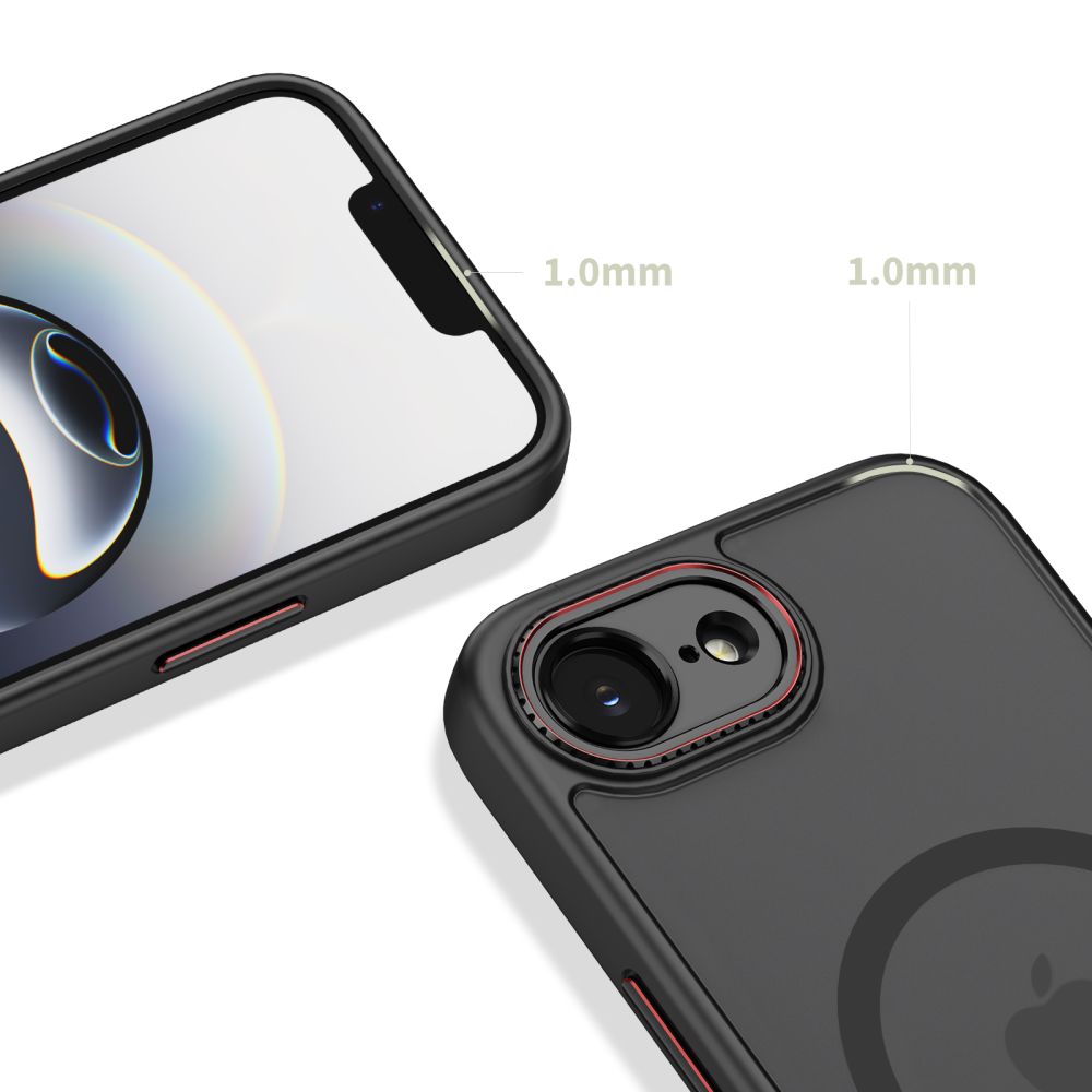 Tech-Protect MagCam dėklas, skirtas iPhone 16e / 17e – permatomas -- iPhone 16e / iPhone 17e