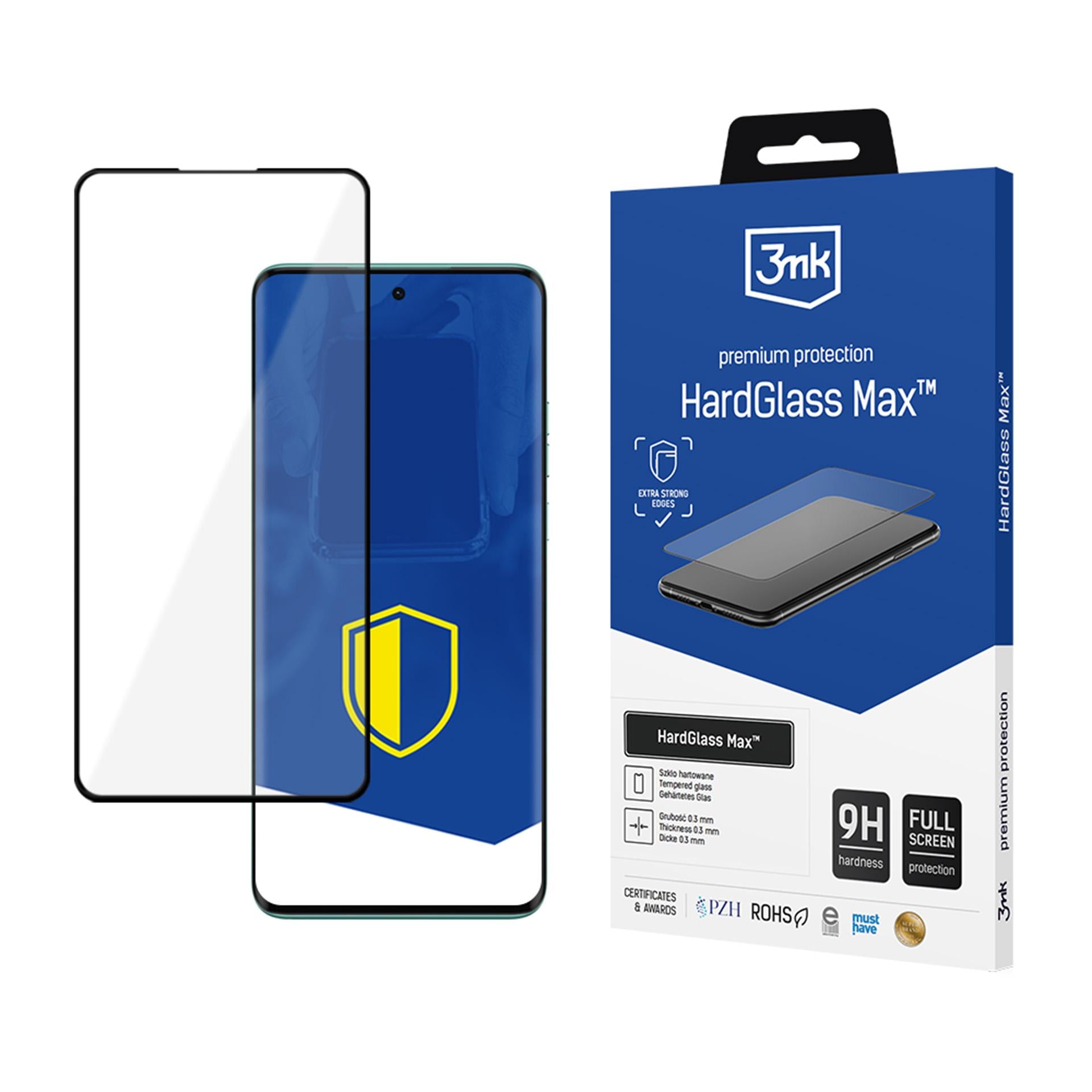 3mk HardGlass Max juodas grūdintas stiklas Motorola Edge 40 Neo -- Motorola Edge 40 Neo