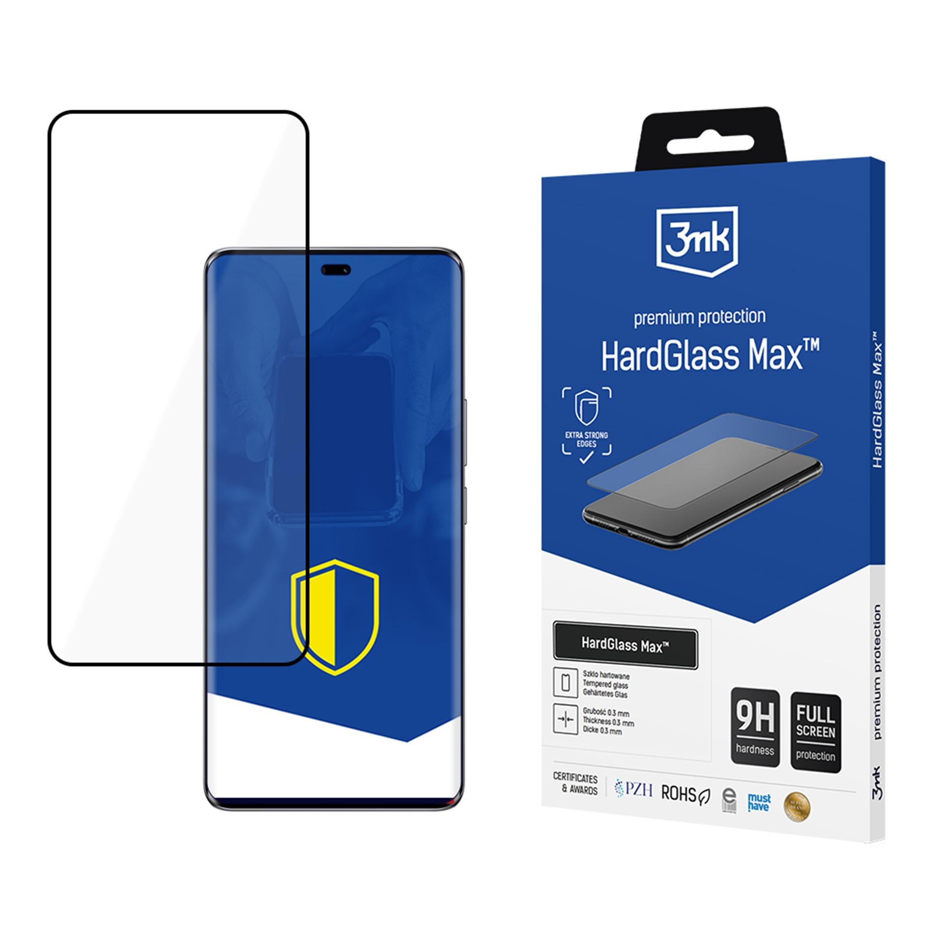 Reinforced full-screen tempered glass 3mk HardGlass Max Black for ZXQTOKEN8KQXZ ZQQZ0 -- Cell phone tempered glass