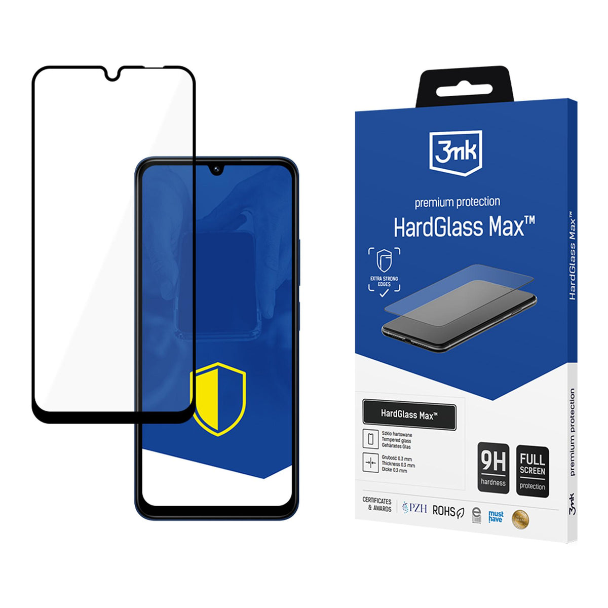 Reinforced Full Coverage Tempered Glass 3mk HardGlass Max Black ZXQTOKEN8KQXZ ZQQZ0 14C / Poco C75 / Redmi A4 5G -- Redmi...