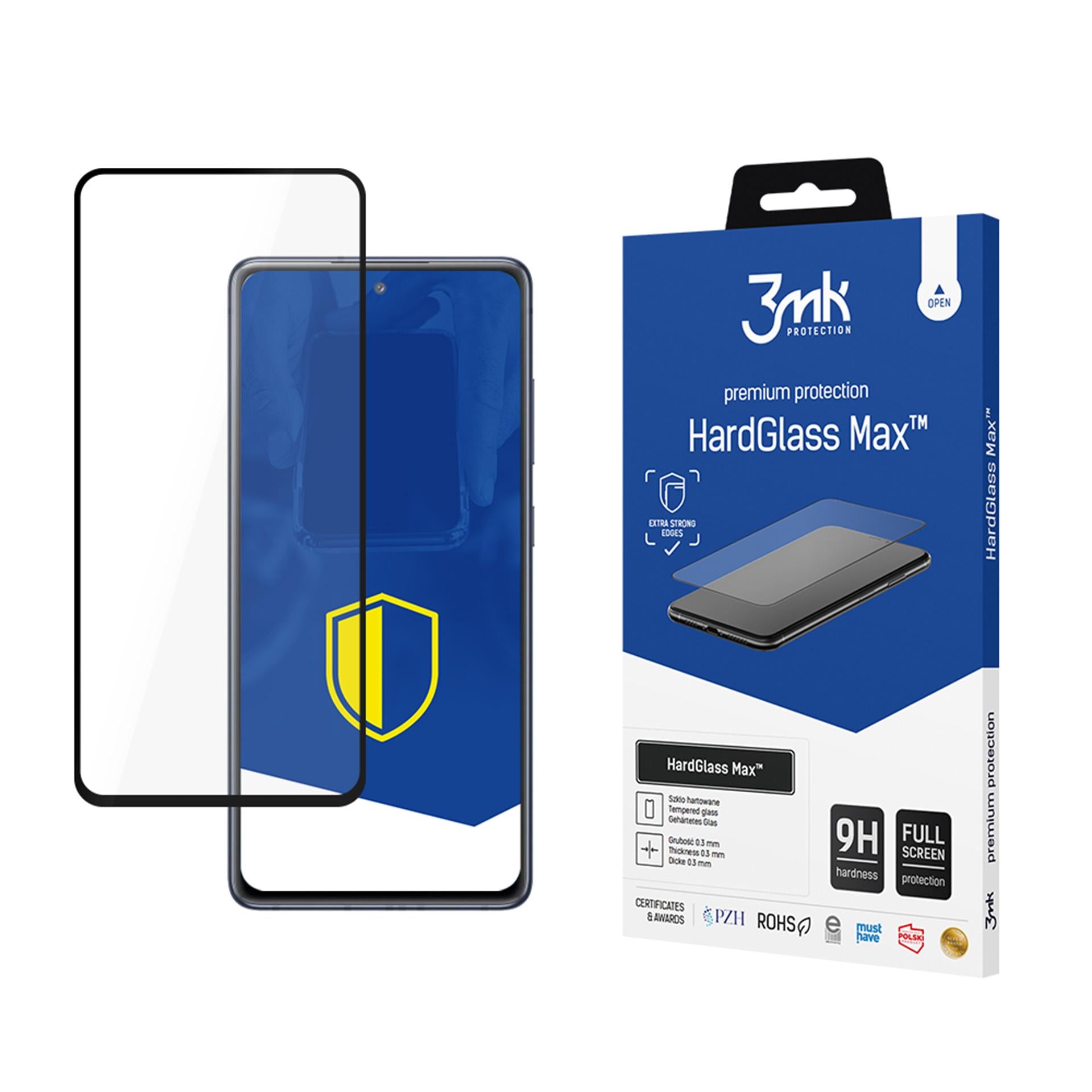Reinforced Full Coverage Tempered Glass 3mk HardGlass Max Black ZXQTOKEN8KQXZ ZQQZ0 S20 FE 5G / S20 Lite -- Cell phone...
