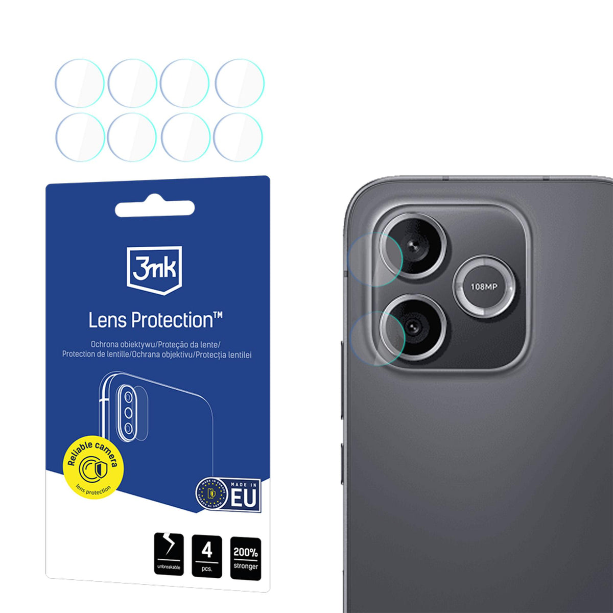 3mk Lens Protection™ Hybrid Camera Lens Glass, skirta Honor 600 Lite -- Honor 600 Lite