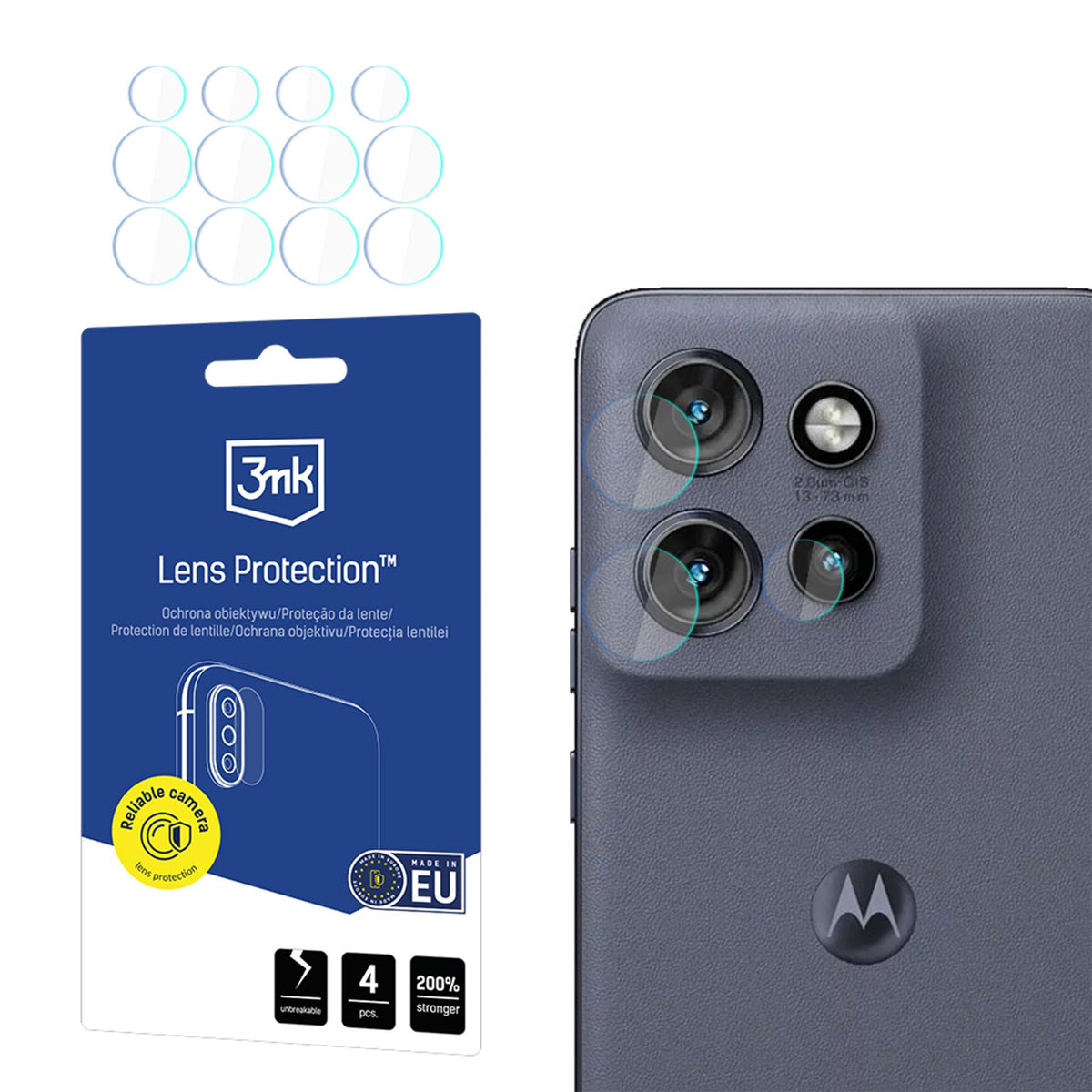 3mk Lens Protection™ Hybrid Camera Lens Glass, skirtas Motorola Edge 60 Neo 5G -- Motorola Edge 60 Neo 5G