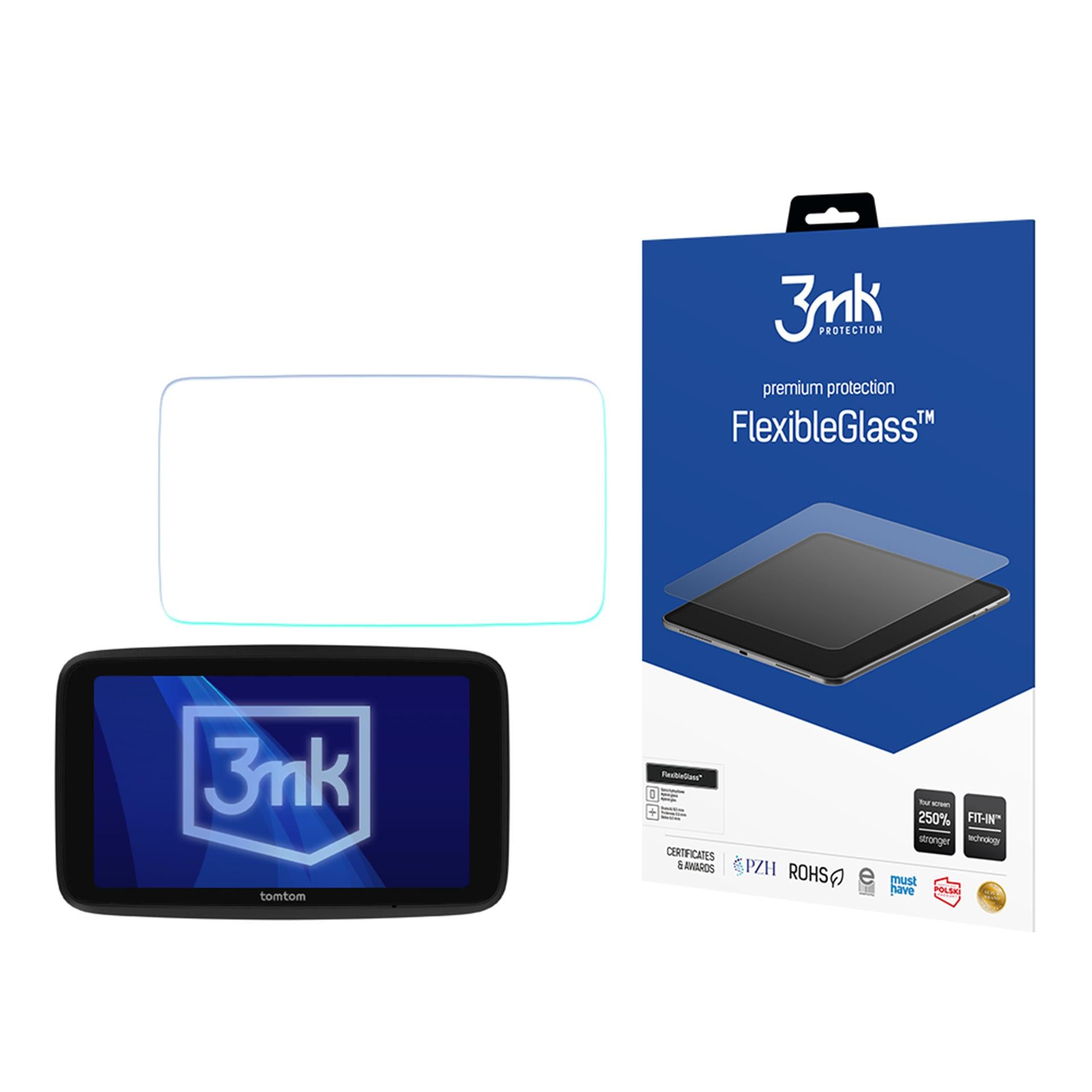 3mk FlexibleGlass hibridinis stiklas, skirtas Tomtom GO Professional 6 2gen -- Cell phone tempered glass