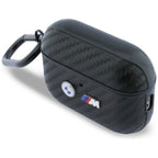 BMW Carbon Metal Lo__X3__o dėklas, skirtas AirPods Pro 3 - Black
