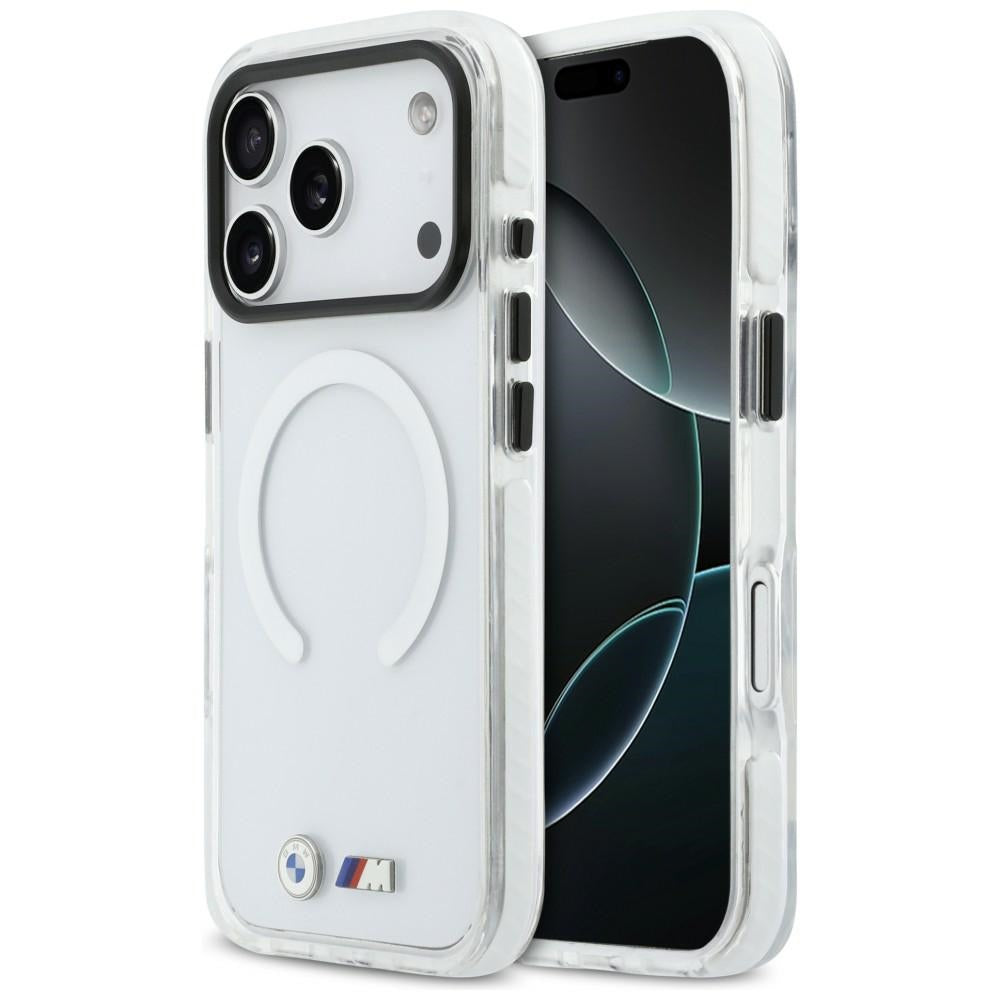 BMW M IML smūgiams atsparus metalinis Logos MagSafe Dėklas, skirtas iPhone 17 Pro - Clear
