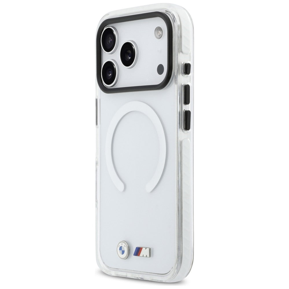 BMW M IML smūgiams atsparus metalinis Logos MagSafe Dėklas, skirtas iPhone 17 Pro - Clear