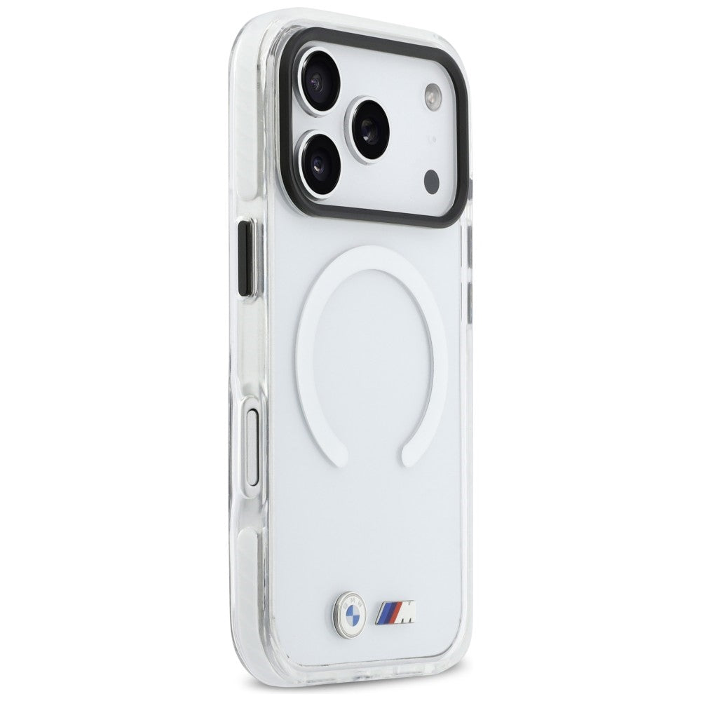 BMW M IML smūgiams atsparus metalinis Logos MagSafe Dėklas, skirtas iPhone 17 Pro - Clear