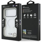 BMW M IML smūgiams atsparus metalinis Logos MagSafe Dėklas, skirtas iPhone 17 Pro - Clear