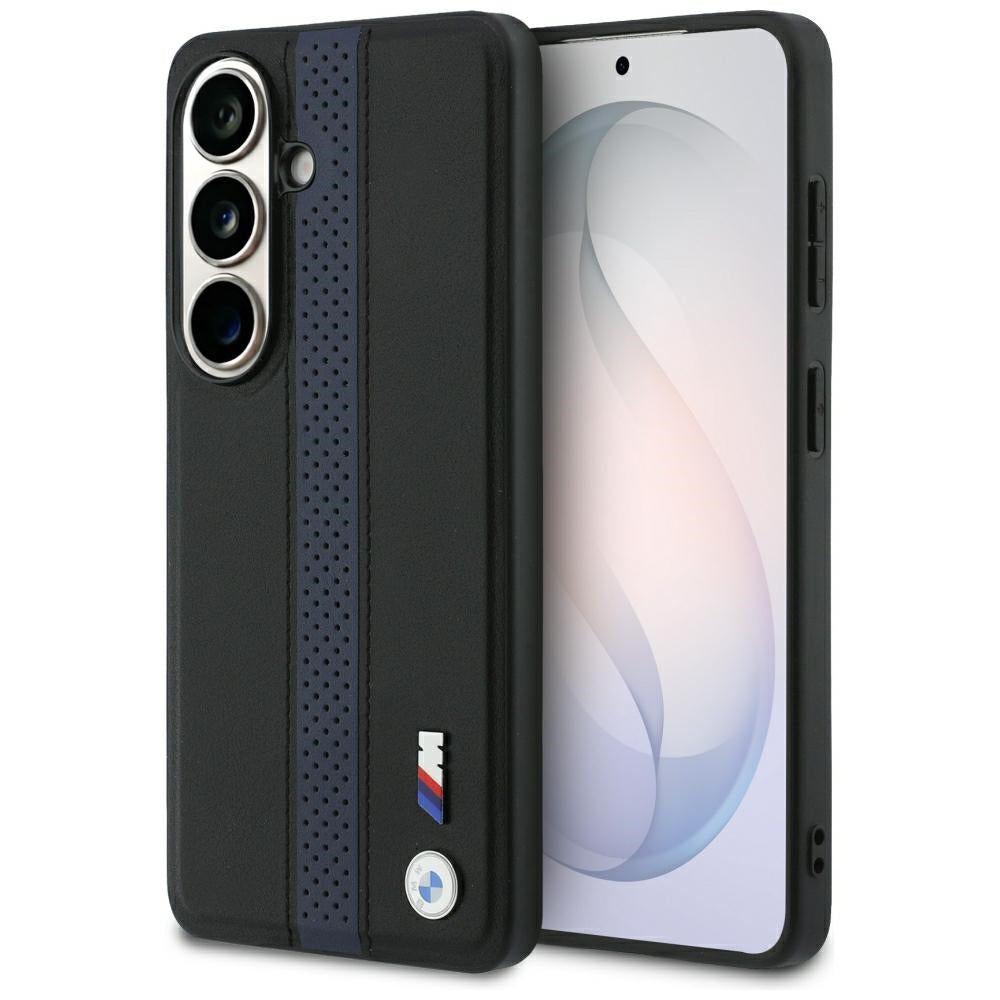 BMW Perforated Stripe Logo MagSafe dėklas Samsung Galaxy S26 - Mėlynas -- Samsung Galaxy S26