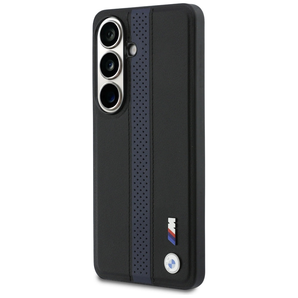 BMW Perforated Stripe Logo MagSafe dėklas Samsung Galaxy S26 - Mėlynas -- Samsung Galaxy S26