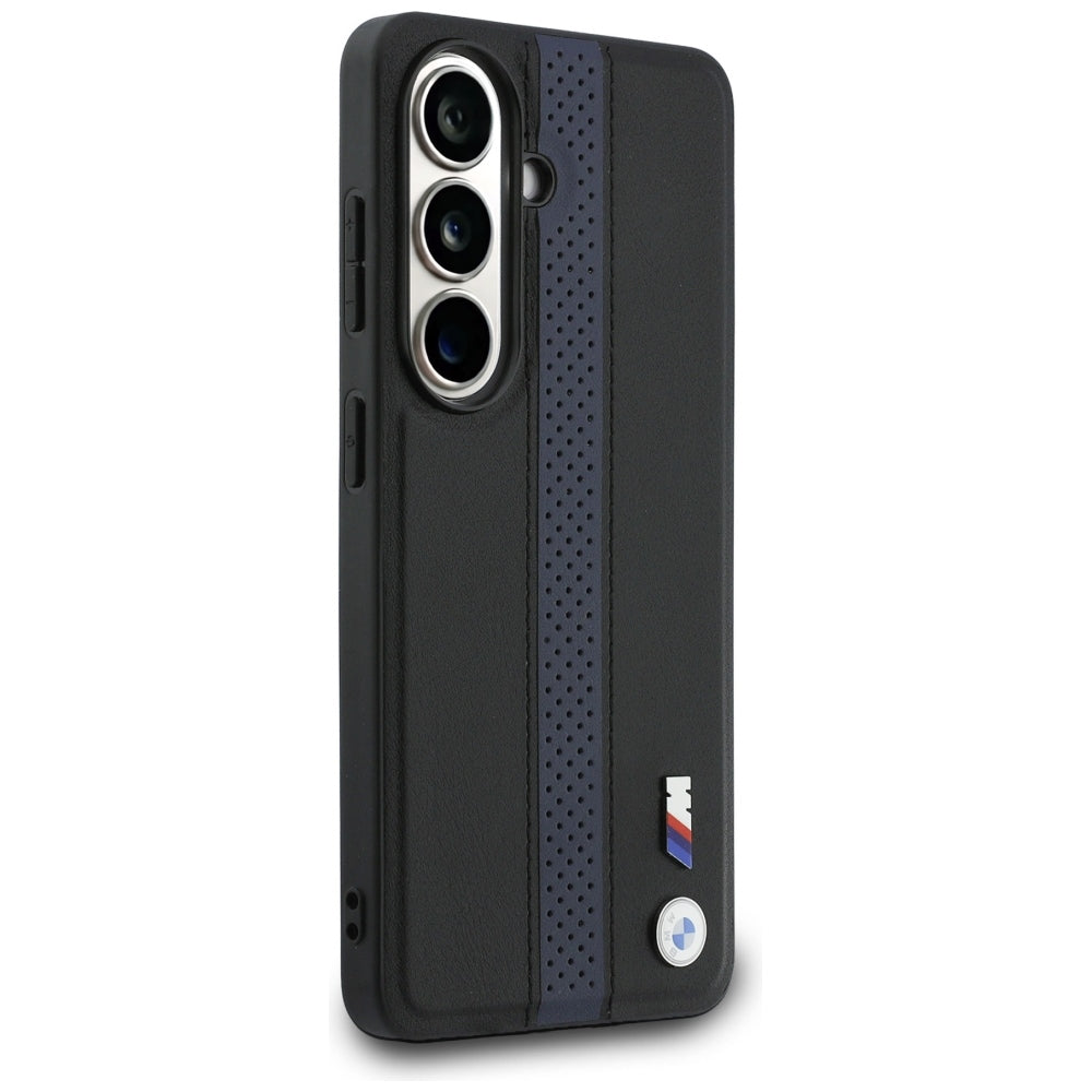 BMW Perforated Stripe Logo MagSafe dėklas Samsung Galaxy S26 - Mėlynas -- Samsung Galaxy S26