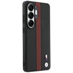BMW Perforuota juostelė Logo MagSafe Dėklas, skirtas Samsung Galaxy S26 Ultra - Red