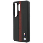 BMW Perforuota juostelė Logo MagSafe Dėklas, skirtas Samsung Galaxy S26 Ultra - Red