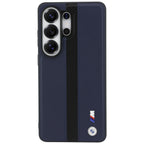 BMW Perforuota juostelė Logo MagSafe Dėklas, skirtas Samsung Galaxy S26 Ultra - Navy Blue