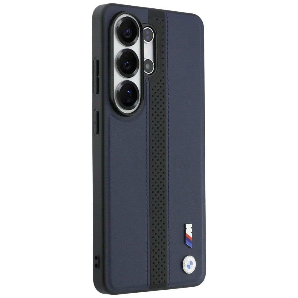 BMW Perforuota juostelė Logo MagSafe Dėklas, skirtas Samsung Galaxy S26 Ultra - Navy Blue