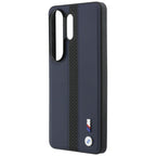 BMW Perforuota juostelė Logo MagSafe Dėklas, skirtas Samsung Galaxy S26 Ultra - Navy Blue