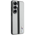 BMW Perforuota juostelė Logo MagSafe Dėklas, skirtas Samsung Galaxy S26 Ultra - Gray