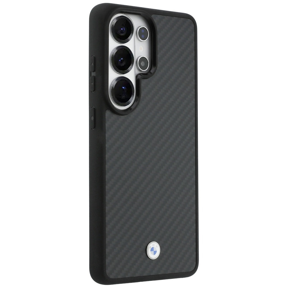 BMW Sign Magnetic Carbon Fiber MagSafe Dėklas, skirtas Samsung Galaxy S26 Ultra - Black