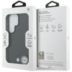 BMW Sign Magnetic Carbon Fiber MagSafe Dėklas, skirtas Samsung Galaxy S26 Ultra - Black