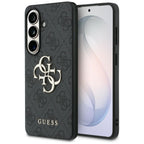 Guess 4G Big Metal Logo dėklas Samsung Galaxy S26 - Juodas -- Samsung Galaxy S26
