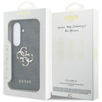 Guess 4G Big Metal Logo dėklas Samsung Galaxy S26 - Juodas -- Samsung Galaxy S26
