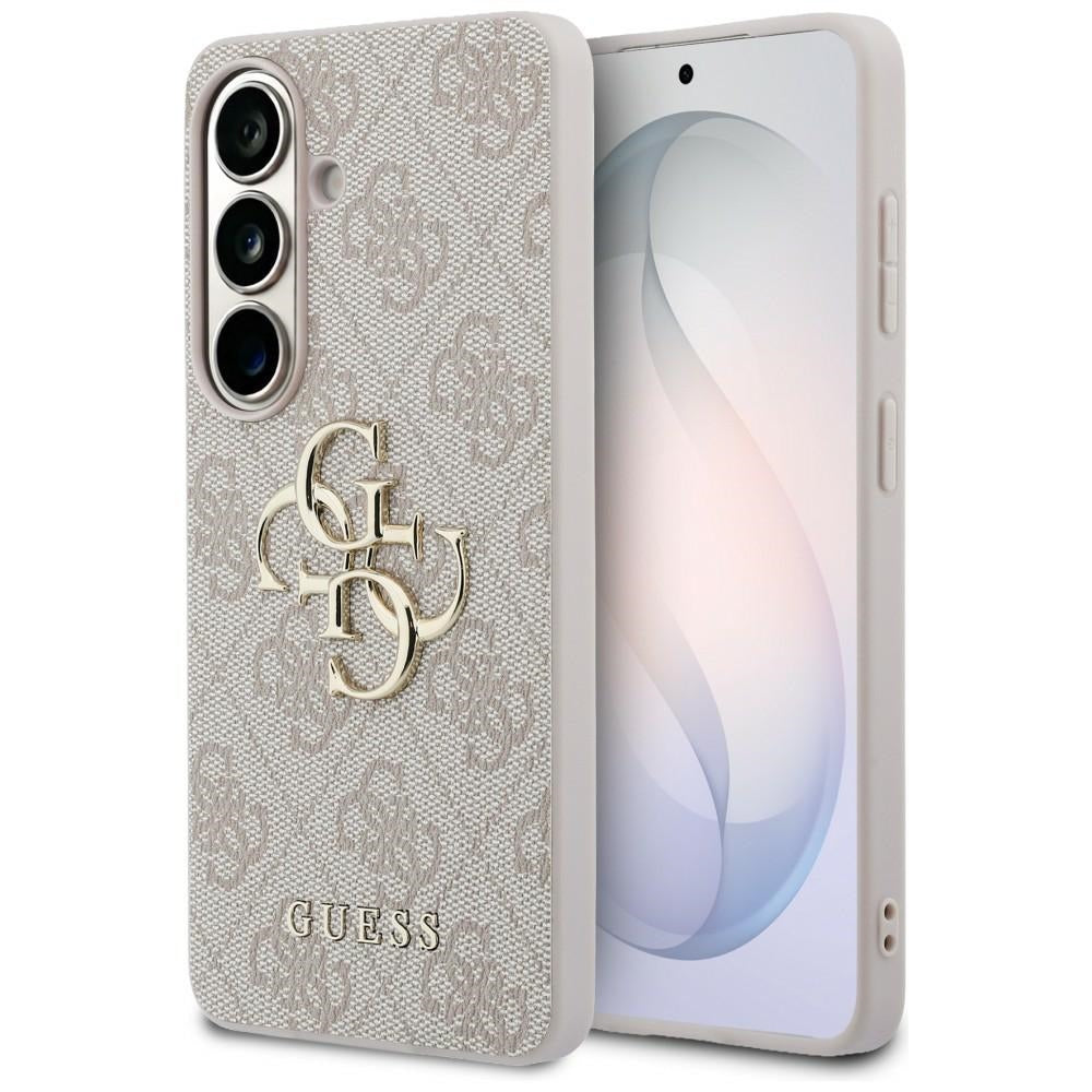 Guess 4G Big Metal Logo dėklas Samsung Galaxy S26 - Rožinis -- Samsung Galaxy S26