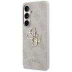 Guess 4G Big Metal Logo dėklas Samsung Galaxy S26 - Rožinis -- Samsung Galaxy S26