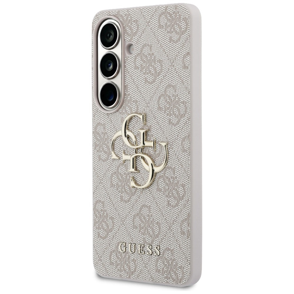 Guess 4G Big Metal Logo dėklas Samsung Galaxy S26 - Rožinis -- Samsung Galaxy S26
