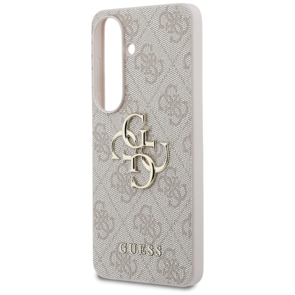 Guess 4G Big Metal Logo dėklas Samsung Galaxy S26 - Rožinis -- Samsung Galaxy S26