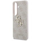 Guess 4G Big Metal Logo dėklas Samsung Galaxy S26 - Rožinis -- Samsung Galaxy S26