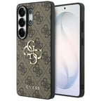 Guess 4G Big Metal Logo dėklas skirtas Samsung Galaxy S26 Ultra - Ruda -- Samsung Galaxy S26 Ultra