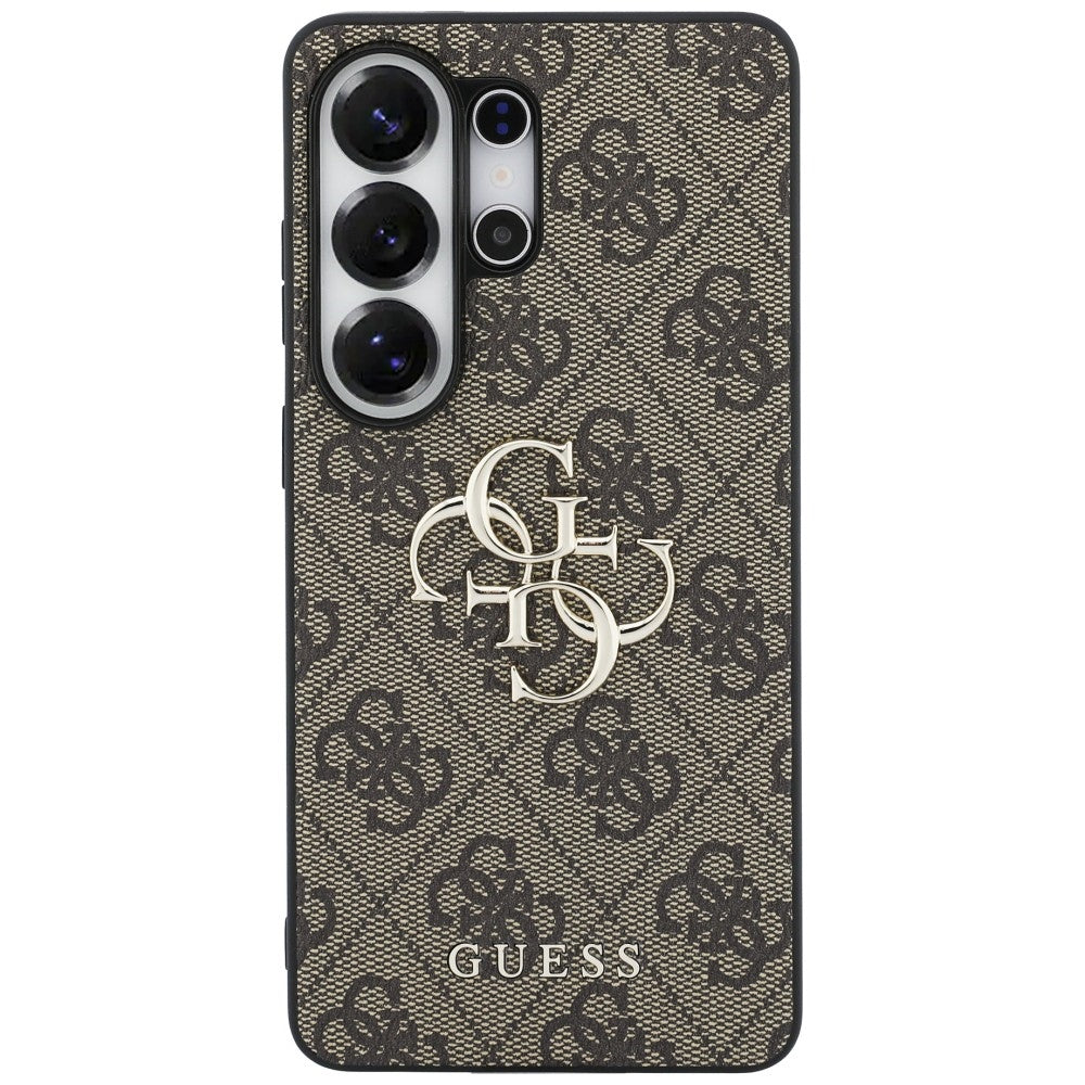 Guess 4G Big Metal Logo dėklas skirtas Samsung Galaxy S26 Ultra - Ruda -- Samsung Galaxy S26 Ultra